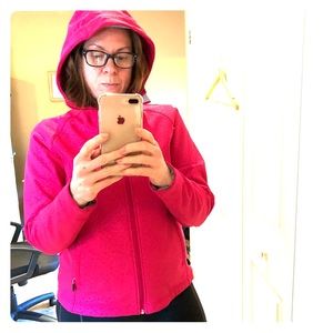 Pink Hooded Rain jacket